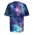 thumbnail image 5 of DHFJKG 2 Piece Sets For Women Summer Workout Outfits Short Sleeve Loungewear Sets Galaxy Printed Leggings Casual Tracksuits Comfortable Outfit, 5 of 6