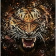 thumbnail image 2 of CafePress - Angry Tiger Breaking Through Glass - Unique Fabric Shower Curtain 70" x 72", 2 of 3