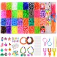thumbnail image 1 of Juego de fabricación de pulseras, kit de pulseras con bandas de goma para niños, kit de recarga para niñas y niños, kit para hacer pulseras de la amistad, fabricación de joyas, 1 of 5
