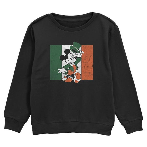 Boy's Mickey & Friends Leprechaun Luck Sweatshirt