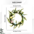 thumbnail image 4 of Easter Bunny Spring Wreath Spring Decor Hand Woven Easter Bunny Wreath for Front Door Decorations Indoor Or Outdoor, B, 4 of 9