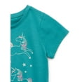 thumbnail image 3 of Garanimals Toddler Girls’ Graphic Tee with Short Sleeves, Sizes 18M-5T, 3 of 4