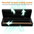 thumbnail image 2 of TEAFIRST Food Saver Vacuum Sealer, Vacuum Sealer Machine, Dry & Moist Food Preservation, Black, 2 of 7