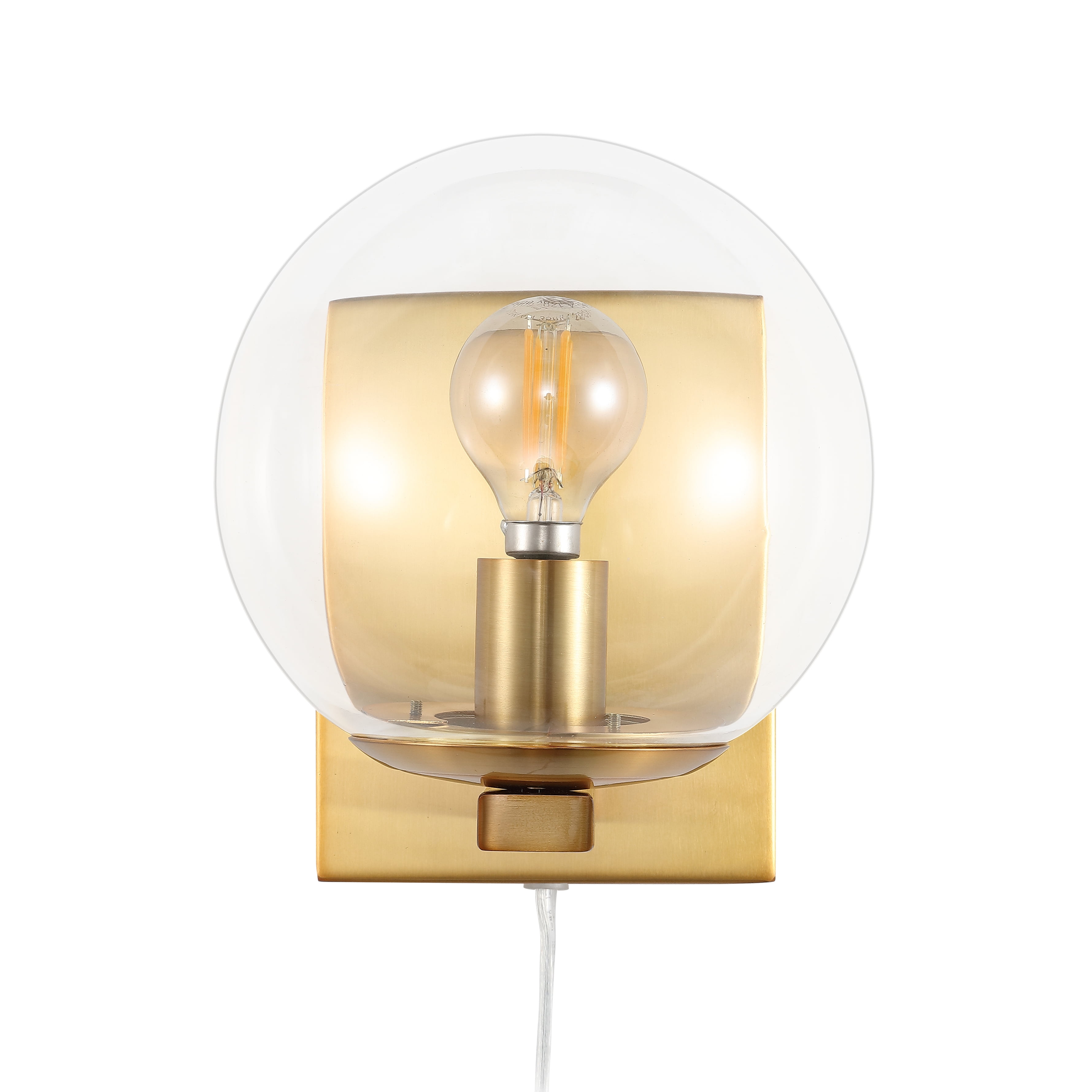 Safavieh Jurosa 8.38" Modern Iron Sconces, Gold (Set of 2)