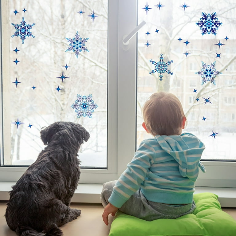 Snowflake Window Clings, Kids' Crafts