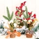 thumbnail image 2 of Árbol de Navidad Suministros festivos Adorno de escritorio DIY Prop Estructura firme de larga duración Decoraciones para el hogar Dulce regalo Kits de decoración para fiestas patrón de rejilla Wosthever HA070077-02, 2 of 6