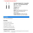 thumbnail image 2 of Front Shock Absorber Set - Compatible with 1971 - 1972 Chevy Biscayne, 2 of 2