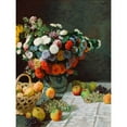 thumbnail image 3 of Monet, Claude 15x18 Black Modern Framed Museum Art Print Titled - Still life with flowers and fruit, 3 of 5
