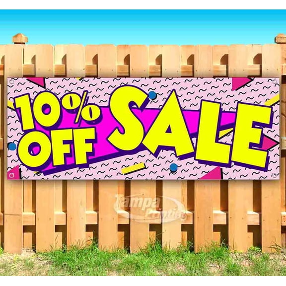 10% Off Sale 13 oz Vinyl Banner With Metal Grommets