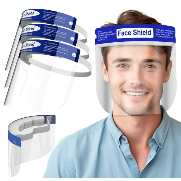 Protector facial antivaho reutilizable, paquete de 100 unidades, de Medical Nation