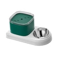 thumbnail image 4 of Cat Water Dispenser and Food Bowl Set Pet Food Bowl Detachable 3L Capacity Automatic Cat Drinker Bowl for Dogs Small Animals , Green, 4 of 9