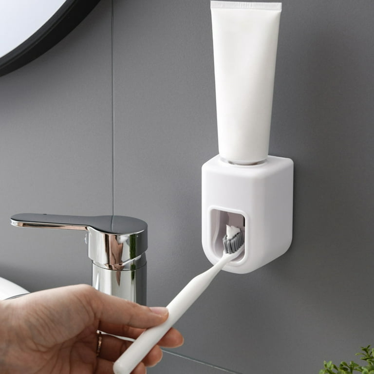 Wall Mounted Automatic Toothpaste Dispenser Squeezers Bathroom
