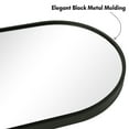 thumbnail image 6 of Americanflat Black Oval Mirror 20" x 40" - Aluminum Framed Wall Mirror for Bathroom, Living Room, Bedroom - Modern Rounded Frame - Vertical Mount, 6 of 10