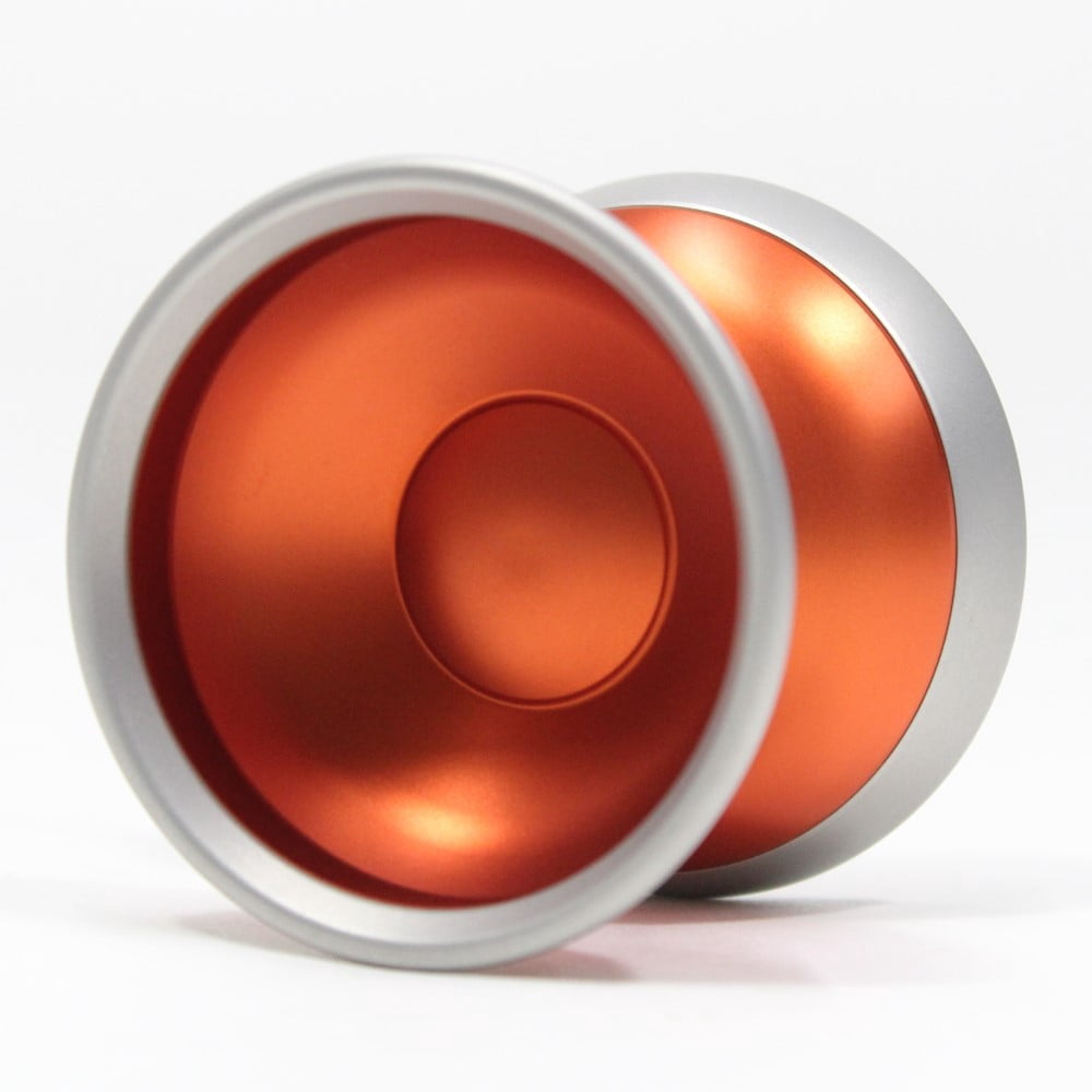 Yoyorecreation Tone Yo-Yo - Bi-metal - Czech technician Tony Šec Signature YoYo (Orange with Blasted Silver Rims)