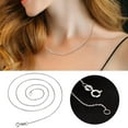 thumbnail image 3 of La moda de las mujeres 18 pulgadas collar de plata cadena de cuello sin colgante de plata collar de cadena para las mujeres, 3 of 8