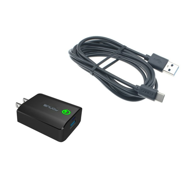 18W Adaptive Fast Home Charger 6ft Turbo USB Type C Cable Adaptive Adapter Wall Travel AC Power G5W for BLU Vivo XI Plus 5 CAT S61 S48c Coolpad 18W Adaptive Fast Home Charger 6ft Turbo USB Type C Cable Adaptive Adapter Wall Travel AC Power G5W for BLU Vivo XI Plus 5 CAT S61 S48c Coolpad