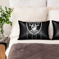 thumbnail image 4 of Funda de almohada de satén de los Raiders, 20 x 30 pulgadas, funda de almohada para dormitorio de estudiantes, funda de almohada para sofá, funda de almohada rectangular, 4 of 8