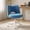Blue, variant on Romorgniz Adjustable Vanity Chair with Backrest Teddy Velvet Swivel Desk Chair with Wheels, Space-Saving Makeup Computer Chair, Pink