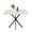 White, variant on Square Dining Table, Mid Century Modern Square Dining Table for 4-6 Person, Coffee Table for Kitchen Dining Room, Office, Save Space
