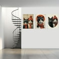 thumbnail image 2 of Hieng Funny Animal Canvas Wall Art Canvas Wall Art For Bedroom Orange,white Posters For Bathroom Bedroom Living Room Office Room Decor(Framed canvas), 2 of 6