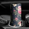 thumbnail image 3 of 20oz Pioneer Flower Skinny Tumblers Stainless Steel Tumbler with Lid and Straw,Vacuum Insulated Double Wall Travel Tumbler Cups with Cleaning Brush for Coffee,Tea, 3 of 6