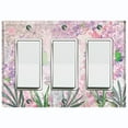 thumbnail image 1 of Metal Light Switch Plate Cover Mystical Floral Butterfly Garden Sketch FLW120, 1 of 1