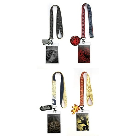 Game Of Thrones Lanyard Gift Set Iron Throne Lannister Stark