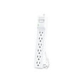 thumbnail image 1 of CyberPower Essential B615 - Surge protector - AC 125 V - 1875 Watt - output connectors: 6 - 16.4 ft cord - white, 1 of 6