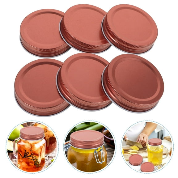 HOMEMAXS 12pcs Metal Canning Lids for Jars Airtight Replacement Tinplate Lids