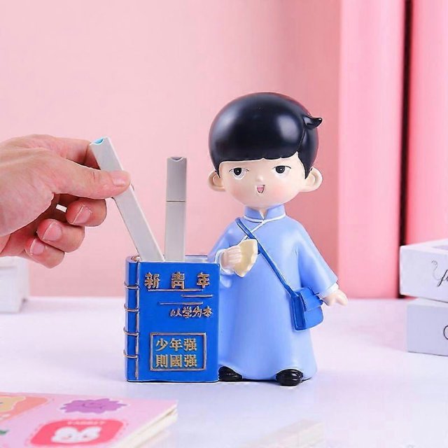 Cartoon fantasy Bella rabbit pen lamp series resin gift girl bedroom desktop decoration ornaments 2104-60 Qiao Yannian