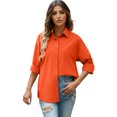 thumbnail image 1 of WEAIXIMIUNG T-Shirts Graphic Cute Women's New Comfortable Fashion Cardigan Solid Color Loose Relaxed Long Sleeve Shirt, 1 of 5