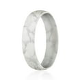 thumbnail image 2 of Anillo de boda de silicona ROQ Mármol para mujer Ajuste fino y cómodo 11 mm, 2 of 2
