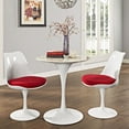 thumbnail image 4 of Modway Lippa 27.5" Round Artificial Marble Dining Table in White, 4 of 6