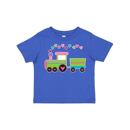 

Inktastic Valentine Heart Train Gift Toddler Boy or Toddler Girl T-Shirt