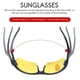 thumbnail image 4 of black frame yellow Night Vision sheet outdoor Cycling Sunglasses, 4 of 5