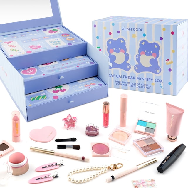 Calendario de Adviento de Maquillaje Glam Code 24 Días 2025 con Kit de Cosméticos
