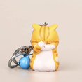 thumbnail image 2 of Abalorios de llavero de gato, llavero bonito, llavero de gatito tímido y gordito, decoración de bolsa de baratija TUNC Sencillez, 2 of 5
