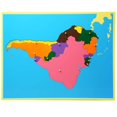 thumbnail image 1 of Panel de mapas Peg Puzzle Wumudidi 7 Continents Montessori, 1 of 5