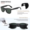 thumbnail image 2 of Gafas de sol FEIDUSUN polarizadas para hombre y mujer, negras, 2 of 6