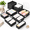 Black-21, variant on Black 21-Pack Drawer Organizer Storage Bins for Clothes Socks and Home Organization