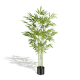 thumbnail image 2 of OLIVIVI Faux Bamboo Tree 4FT Tall Artificial Silk Plant for Home Office Decor Indoor Outdoor Fake Lifelike Potted Tree with Wood Branches 1 pack, 2 of 10