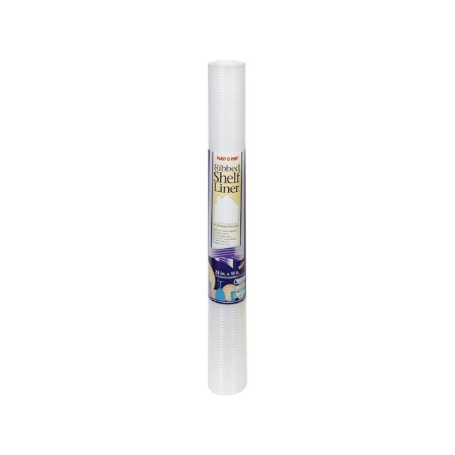 Revestimiento para repisas Warp's Plast-O-Mat, acanalado, 3 m x 60 cm, plástico transparente
