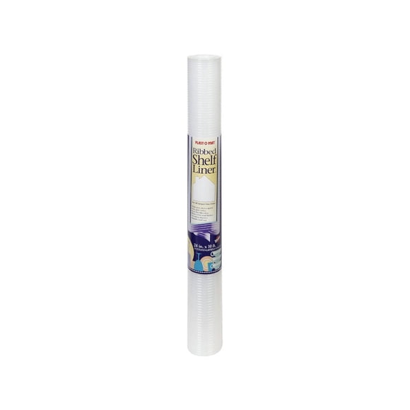 Revestimiento para repisas Warp's Plast-O-Mat, acanalado, 3 m x 60 cm, plástico transparente