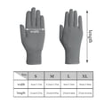 thumbnail image 6 of EvridWear Unisex Men Women Merino Wool String Knit Liner Full Finger Gloves (Gray, S), 6 of 6