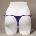thumbnail image 4 of Ruimatai Women's Sexy Lingerie Thong Underwear Low Waist Tie Dazzling Color T-back Panties Comfortable Soft Breathable for Daily Wear & Couples, 4 of 4