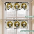 thumbnail image 5 of Tie Up Valance Curtain for Kitchen,Summer Words Farm Sunflowers Rod Pocket Short Curtains Adjustable Tie-Up Shade Valances,Butterflies Country Floral Window Treatment for Bathroom Living Room Bedroom, 5 of 9