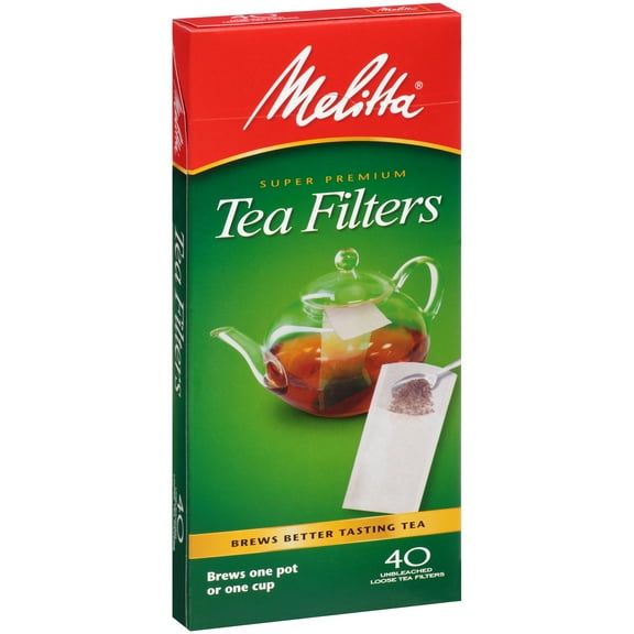 Melitta Tea Filters, 40 Ct