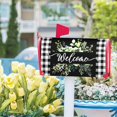 thumbnail image 6 of Spring Welcome Green Eucalyptus Leaf Mailbox Covers Magnetic Standard Size 18" X 21",Black White Buffalo Plaid Mailbox Wraps Post Letter Box Cover for Holiday Garden Yard Decor, 6 of 6