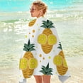 thumbnail image 6 of dinapents Oversized 75x150cm Quick-Dry Microfiber Beach Towel - Sand Resistant Lightweight Square Towel with Pineapple Print for Pool Yoga Travel, 6 of 6
