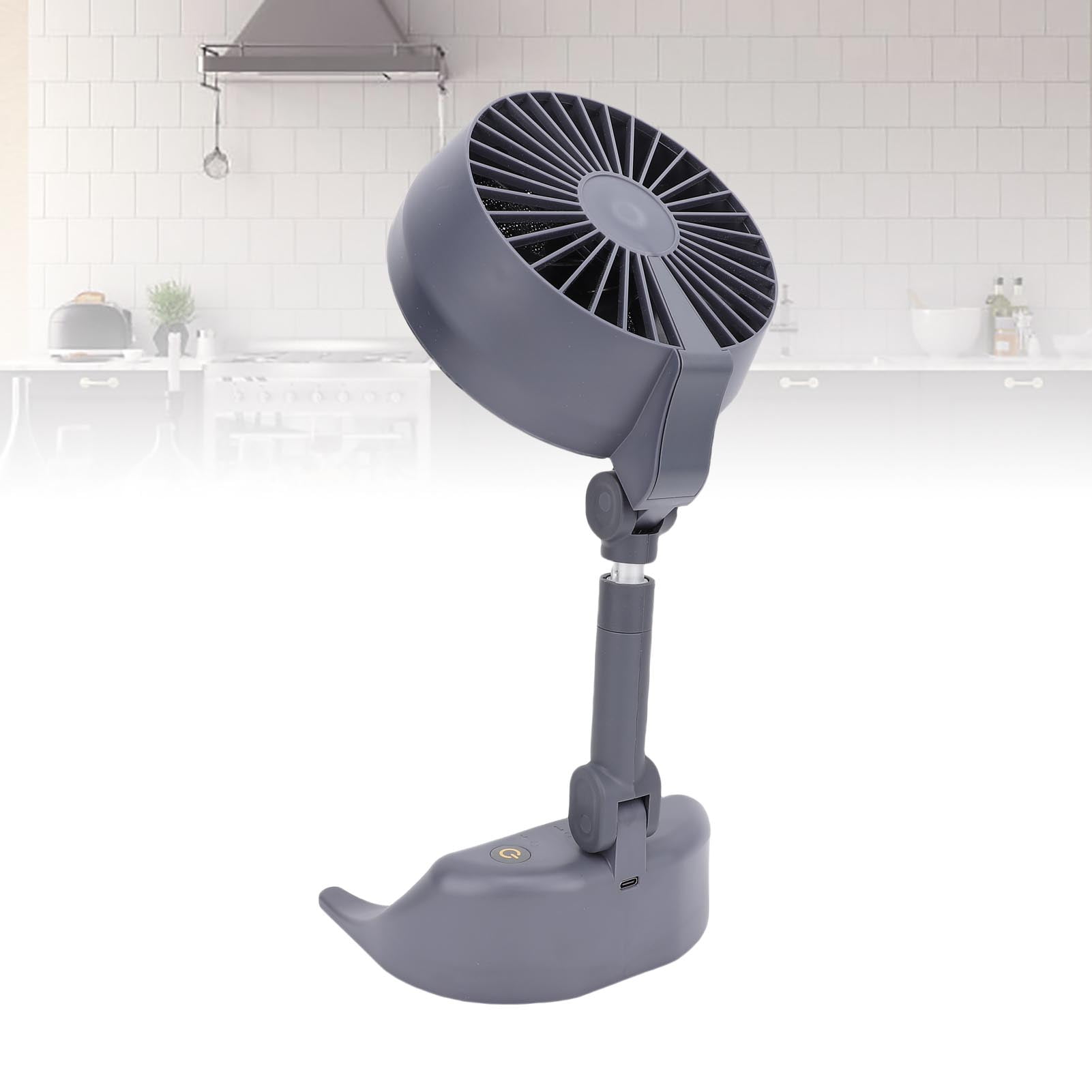 Nieyigj Portable Range Hood for Cooking, 3-Speed Desktop Kitchen Exhaust Fan, 11.2 inches High Folding Desktop Cooker Hood for Indoor BBQ, Hot Pot, RV, and Small Apartments (16.1x12.5x28.5cm)